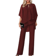 Solid Color Loose One-piece Casual Irregular Suit