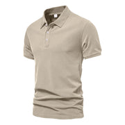 Fashion Casual Men's Solid Color Short Sleeve