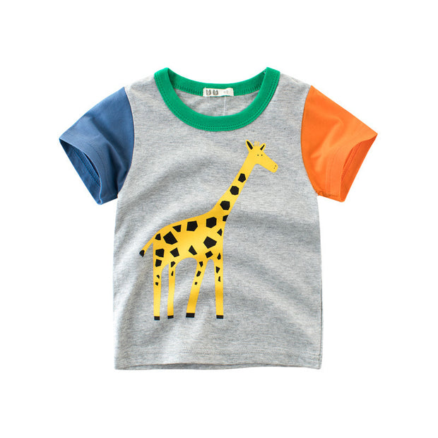 Child short sleeve t-shirt boy half sleeve