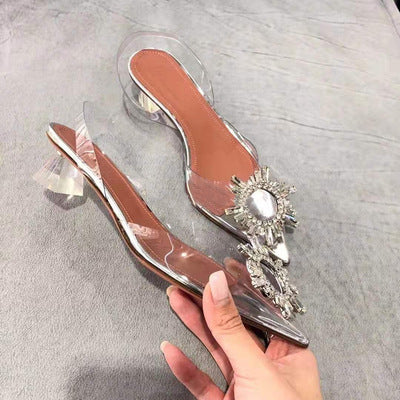 Transparent high heels