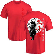 Japanese Samurai Spirit T-shirt Japanese Style Back Printing