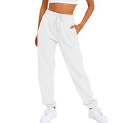 Fur Sweatpants Casual Sports Jogging High Waist Loose Tappered Home Casual Pants