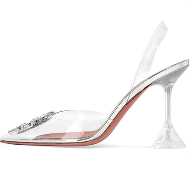 Transparent high heels