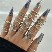 Design Butterfly Ring Opening More Than Knuckle Ring Suit