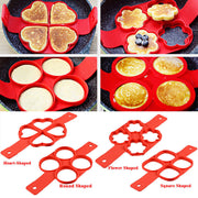 Silicone Non Stick Fantastic Egg Pancake Maker Ring Kitchen Baking Omelet Molds Flip Cooker Egg Ring Mold