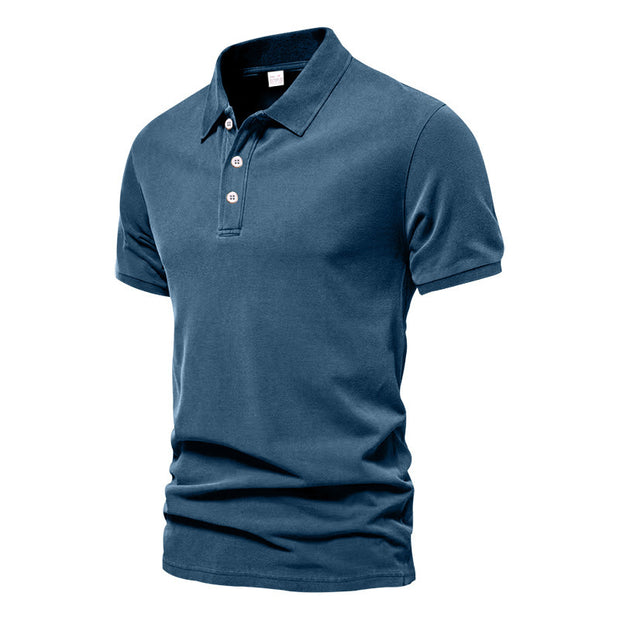 Fashion Casual Men's Solid Color Short Sleeve