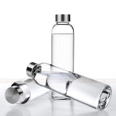 Transparent Sports Glass Bottle