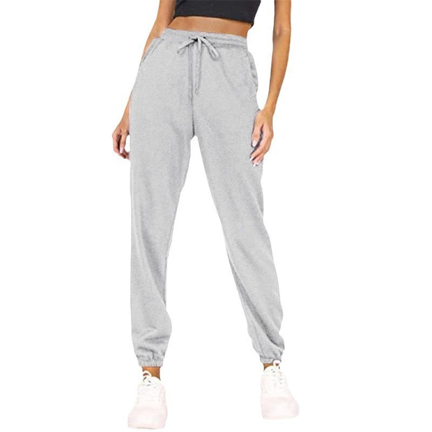 Fur Sweatpants Casual Sports Jogging High Waist Loose Tappered Home Casual Pants