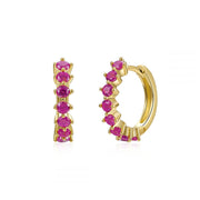 Women's Micro-inlaid Color Trend Ear Ring Simple Fashion