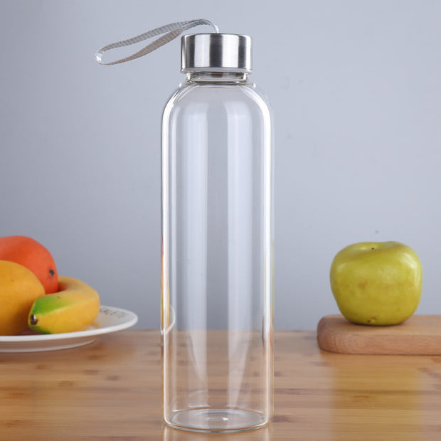 Transparent Sports Glass Bottle