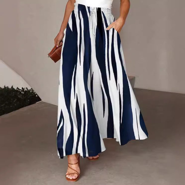 High Waist Summer New Women's Wide-leg Pants