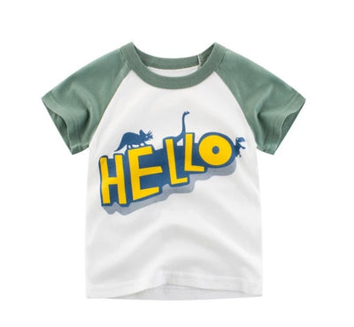 Children's Wear Summer New Korean Children's Boys Cotton T-shirt Men's Treasure In Children's Short Sleeves