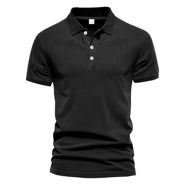 Fashion Casual Men's Solid Color Short Sleeve