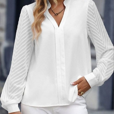 Autumn Fashion Ladies Chiffon Long Sleeve Shirt