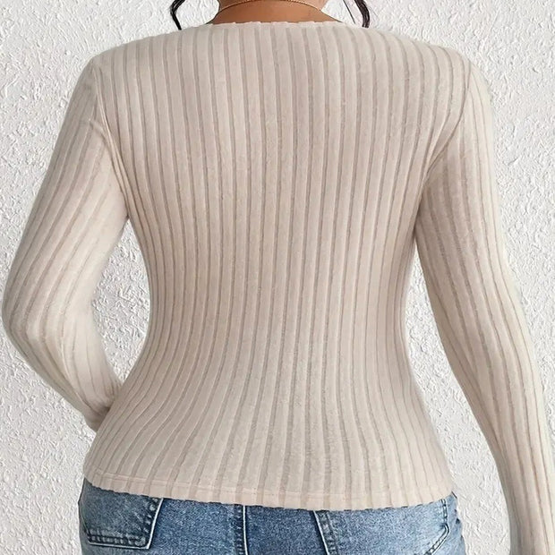 Women's Simple All-match Long Sleeves Top