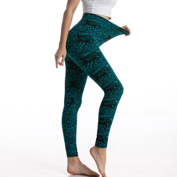 Gym High Waist Leopard Print Leggings