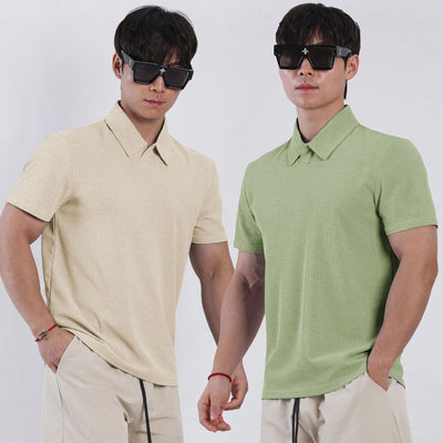 Lapel Polo Shirt Men's Short Sleeve Sports Casual Top