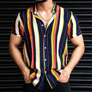 Men's Vintage Summer Shirt Striped