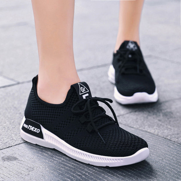 Casual Cross Strap Women Breathable Sneakers