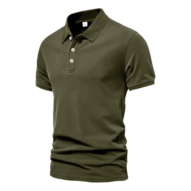 Fashion Casual Men's Solid Color Short Sleeve