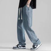 Straight Jeans Men's Loose Drooping Wide Leg Draping Mop