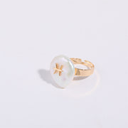 12 Constellation Niche Design Irregular Ring