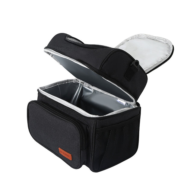 Double-layer Refrigerated Fruit Shoulder Picnic Bag