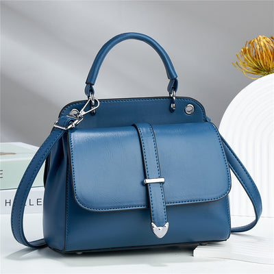 New Candy-colored Flip Texture One-shoulder Crossbody Handbag