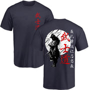 Japanese Samurai Spirit T-shirt Japanese Style Back Printing