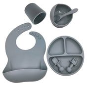 Baby Cutlery Set Silicone Bib Silicone Cup Spoon