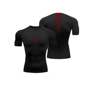 Sports Tights Short-sleeved Men's Printed T-shirt