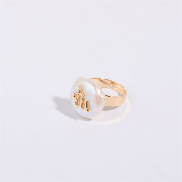 12 Constellation Niche Design Irregular Ring