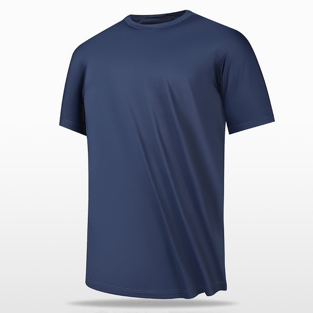 Ice Silk Thin Antibacterial Quick-drying Short-sleeved T-shirt