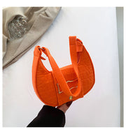 Felt Shoulder Underarm Bag Fashion Simple Saddle Bag