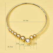 High Profile Fashion Pearl Necklace Small Golden Beads Clavicle Chain