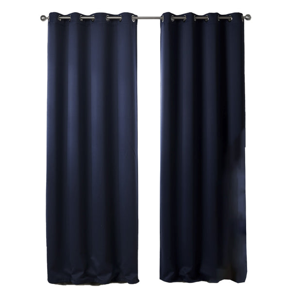 Dark Blue Fabric Curtains