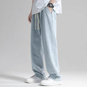 Straight Jeans Men's Loose Drooping Wide Leg Draping Mop