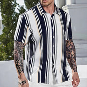 Men's Vintage Summer Shirt Striped