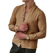 Men's Ethnic Style Linen Casual Loose Style Shirt