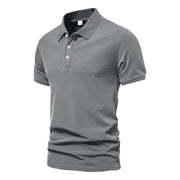 Fashion Casual Men's Solid Color Short Sleeve