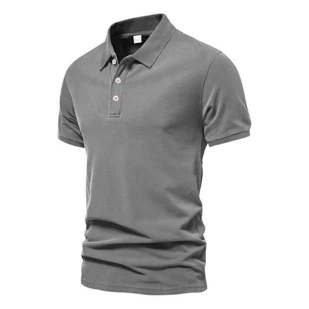 Fashion Casual Men's Solid Color Short Sleeve